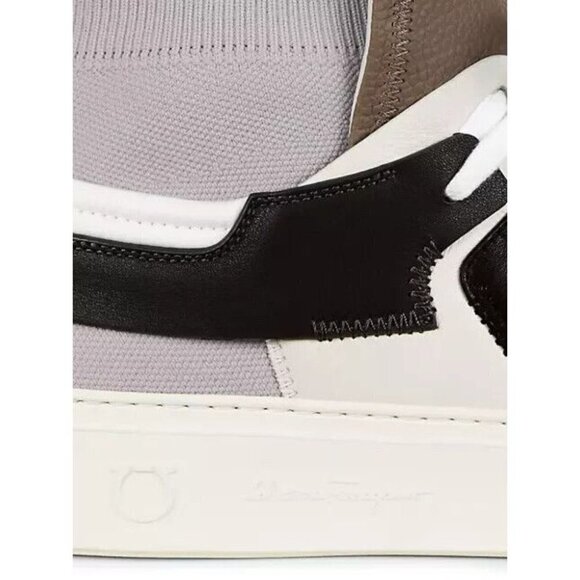 Salvatore Ferragamo Marvelous Borg Leather Sock Sneakers 8 M 41 Men’s New - Picture 15 of 15